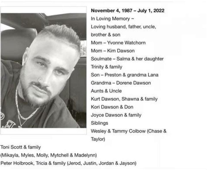 Andrew Dawson Canada Obituary 2024