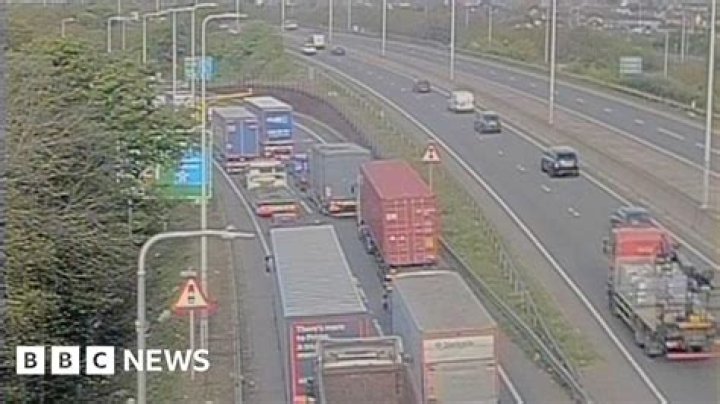 Multi-vehicle crash near Gatwick Airport causes severe traffic delays on M23 motorway
