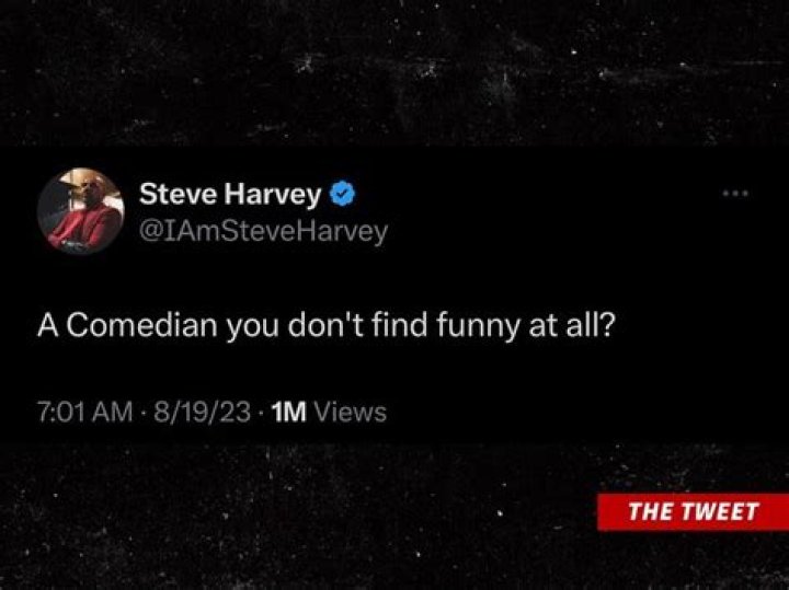 Steve Harvey Sorry for Tweet Asking Fans to Name Unfunny Comedian