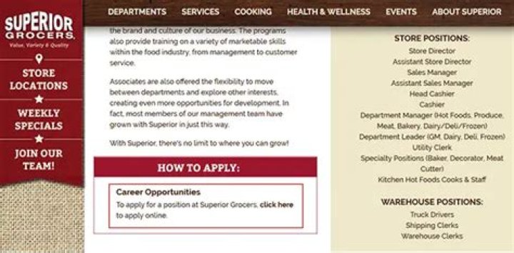 Superior Grocers Application Online: Jobs & Career Info